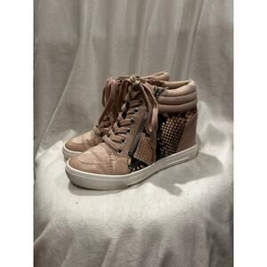 Size 5 Aldo heeled pink fashion sneakers